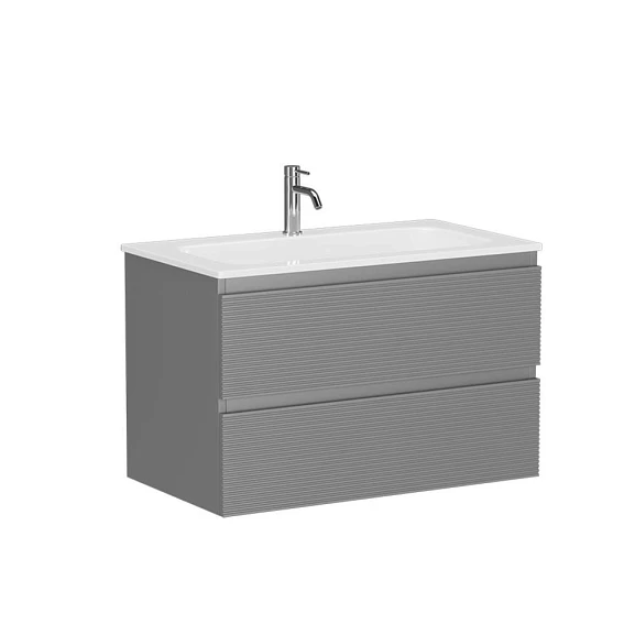 Тумба с раковиной Sancos Folk 80 Ergraut soft