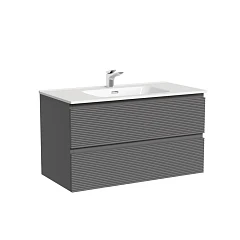 Тумба с раковиной Sancos Folk 90 Grey soft