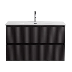 Тумба с раковиной BelBagno Uno-Mini 100 темно-серая матовая