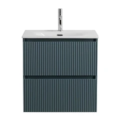 Тумба с раковиной BelBagno Uno-Mini 60 голубая матовая