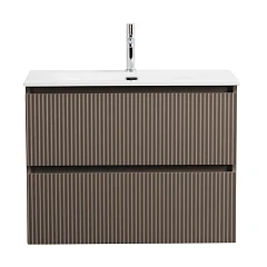 Тумба с раковиной BelBagno Uno-Mini 80 бежевая матовая