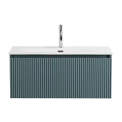 Тумба с раковиной BelBagno Uno 80 голубая матовая