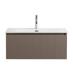 Тумба с раковиной BelBagno Uno 80 бежевая матовая