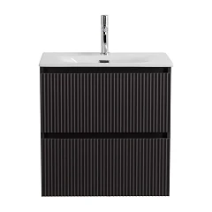 Тумба с раковиной BelBagno Uno 60 темно-серая матовая