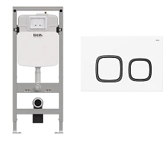 Система инсталляции для унитазов Iddis Profix PRO0000i32 клавиша смыва белая матовая