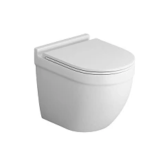 Подвесной унитаз Grossman GR-4483MSQ 52х36х41 безободковый,белый матовый с тонкой крышкой,микролифт, торнадо