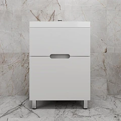 Тумба под раковину Style Line Матис 60 напольная белая матовая