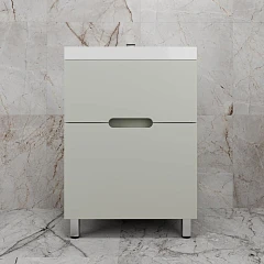 Тумба с раковиной Style Line Матис 60 напольная олива