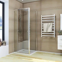 Душевой уголок Veconi RV-026 100*80*195 L/R хром