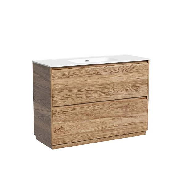 Тумба с раковиной Sancos Libra 120 напольная дуб чарльстон