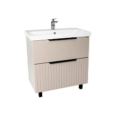 Тумба с раковиной Viant Сицилия VSIC80MDCAP-T2Y 80 напольная капучино (раковина Moduo 80)