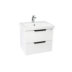 Тумба с раковиной Viant Сицилия VSIC50MDBEL-T2YP 50 подвесная белая матовая (раковина Moduo 50)