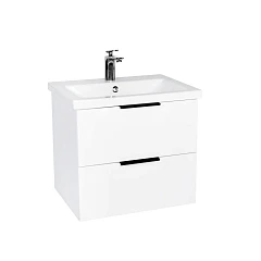 Тумба с раковиной Viant Берлин VBER60MDBEL-T2YP 60 подвесная белая (раковина Moduo 60)