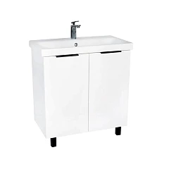 Тумба с раковиной Viant Берлин VBER80MDBEL-T2ST 80 напольная белая (раковина Moduo 80)