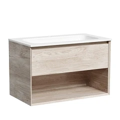 Тумба с раковиной Sancos Marmi 1.0 80 дуб галифакс натуральный