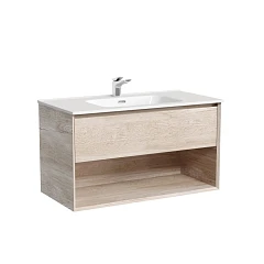 Тумба с раковиной Sancos Marmi 1.0 90 дуб галифакс натуральный