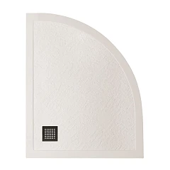 Душевой поддон BelBagno Uno 120*80*3,5 белый с сифоном и черной матовой декоративной накладкой L