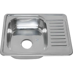 Кухонная мойка Melana 58*48 врезная прямоугольная с сифоном без отверстия под смеситель