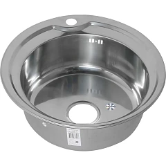 Кухонная мойка Melana 51*51 врезная круглая с сифоном