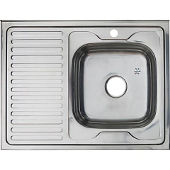 Кухонная мойка Melana 80*60*16 накладная прямоугольная с сифоном R