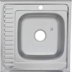 Кухонная мойка Melana 60*60 декор накладная прямоугольная с сифоном R