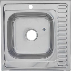 Кухонная мойка Melana 60*60 накладная прямоугольная с сифоном L