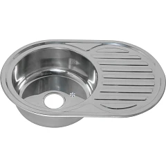 Кухонная мойка Melana 77*50*18 врезная овальная с сифоном