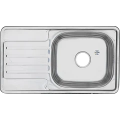 Кухонная мойка Melana 76*42 врезная прямоугольная с сифоном