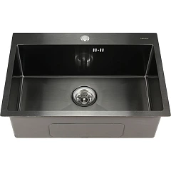 Кухонная мойка Melana ProfLine 65*45 врезная прямоугольная графит