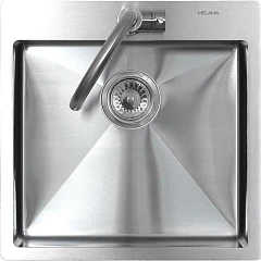 Кухонная мойка Melana ProfLine 50*50 врезная квадратная сатин