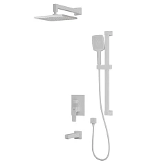 Душевой комплект Rush Thira TR3635-60White с изливом белый матовый