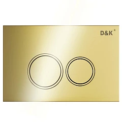 Клавиша смыва DQ Bayern DB1529007.2 золото глянец для системы инсталляции DI8050127