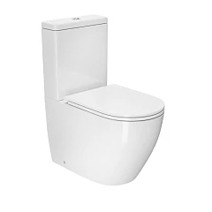 Унитаз-компакт DQ Matrix DT1397516 39*63 Торнадо безободковый с крышкой-сиденьем микролифт Slim