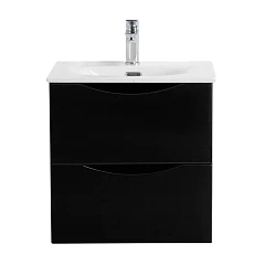 Тумба с раковиной BelBagno Marino-Cer-Mini 50 Nero Lucido