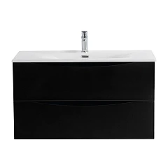 Тумба с раковиной BelBagno Marino-Cer-N 80 Nero Lucido