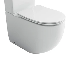 Чаша унитаза Ceramicanova Metropol CN4001T-B безободковая Торнадо с крышкой-сиденьем микролифт Slim