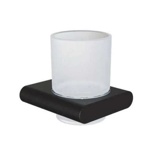 Стакан Knotlor Oval SC101BL черный матовый