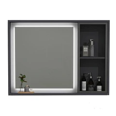 Зеркало-шкаф Black & White Universe 95 R с Led-подсветкой и функцией антизапотевания