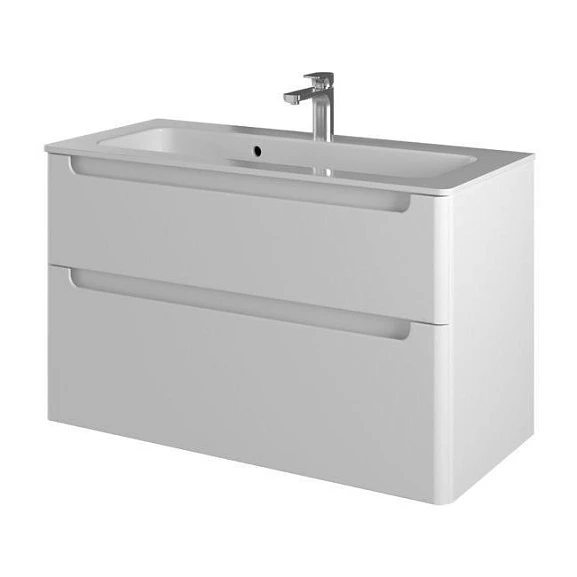 Тумба под раковину Briz Эстель 100 белый глянец