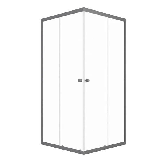 Душевая ширма Triton Вента-Графит 90*90*185 без поддона