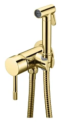 Гигиенический душ со смесителем Boheme Uno 467-G скрытый монтаж золото глянцевое
