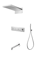 Душевой комплект Boheme Fusion 130-2-CR с изливом хром