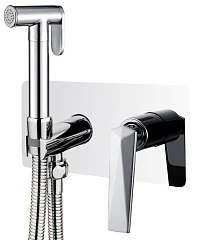 Гигиенический душ со смесителем Boheme Venturo 377 скрытый монтаж хром