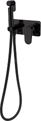 Гигиенический душ со смесителем Boheme Spectre 457-B скрытый монтаж черный матовый
