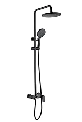 Душевая стойка Boheme Spectre 458-B с изливом черная матовая