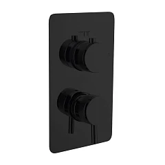 Смеситель Boheme Cell 135-2-B для ванны и душа скрытый монтаж на 2 потребителя черный матовый