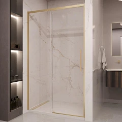 Набор фурнитуры и профиля Vincea Stella KD-VDS-1ST130G для душевых ограждений брашированное золото