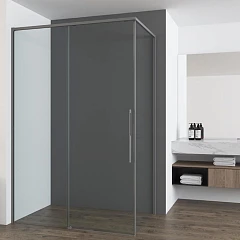 Душевой уголок Vincea Ultima 120*90*200 профиль вороненая сталь без поддона