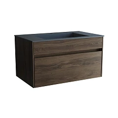 Тумба с раковиной Vincea Chiara 80 дуб чарльстон (серая раковина)