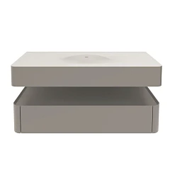 Тумба с раковиной Vincea Caprise 120 светло-серая матовая